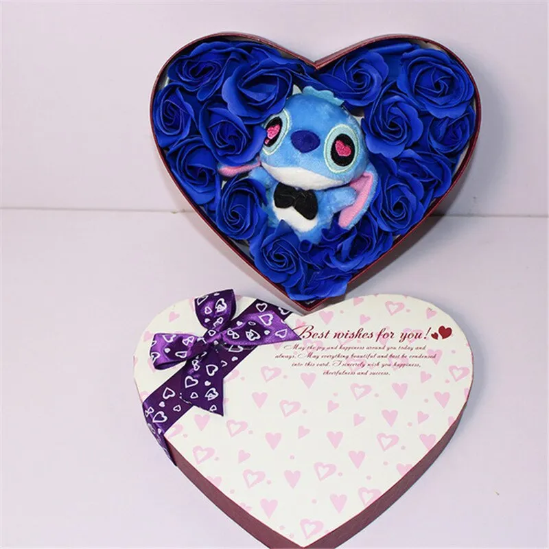 Bouquet de stitch en peluche dessin animé sans bote pour cadeau