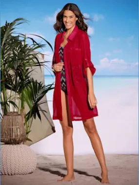 Chemisier de plage qualité mousseline fluide