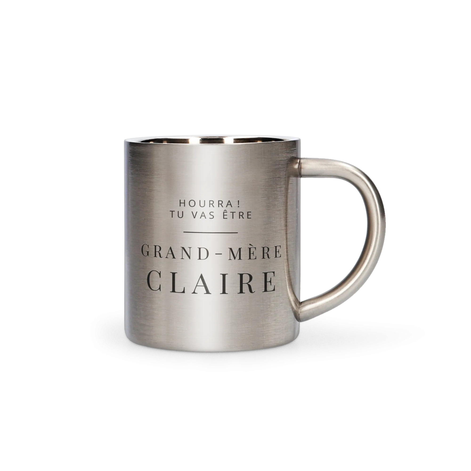 Mug Métal Personnalisé avec Texte | YourSurprise