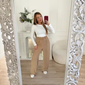 PANTALON TAILLEUR CAMEL