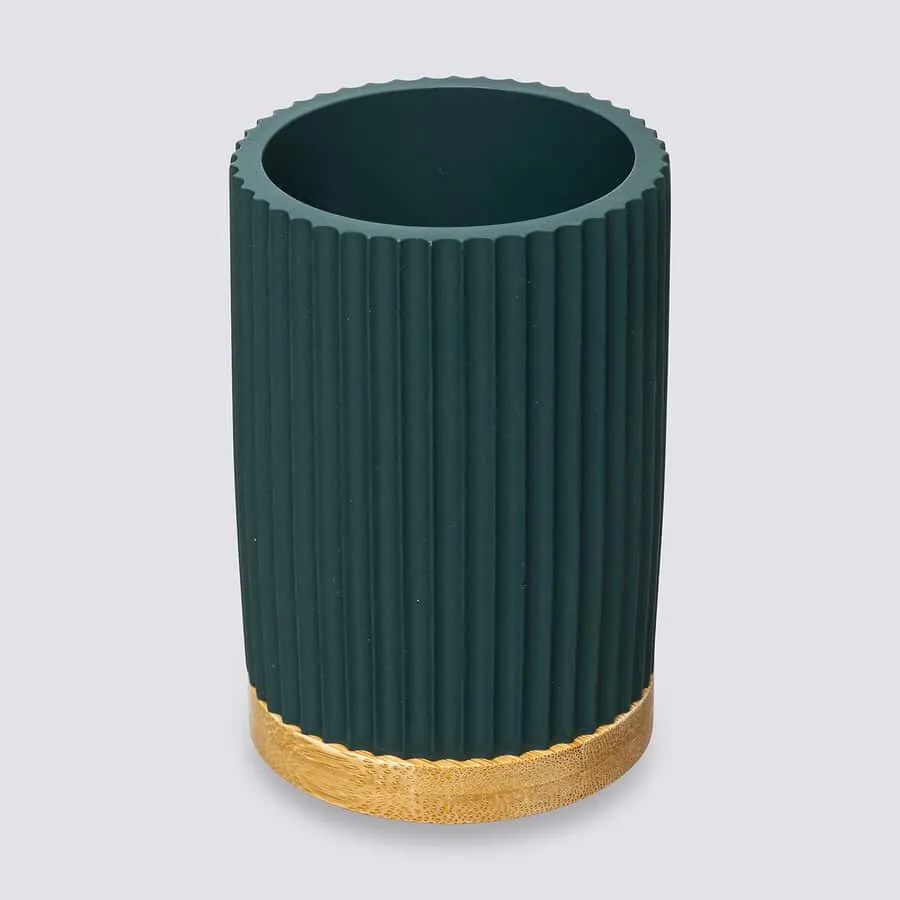 Pot à brosses à dents, Bleu pétrole