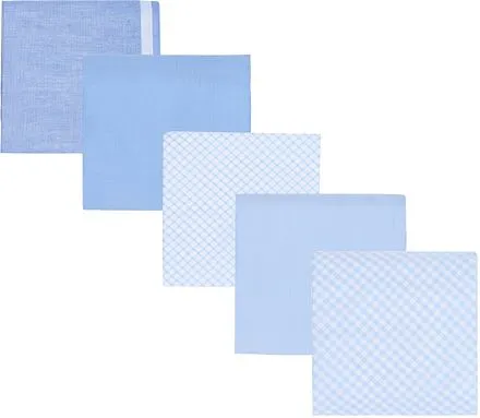 Suitable Mouchoirs Lot de 5 Dessin Light Blue HANK-LIGHTBLUE
