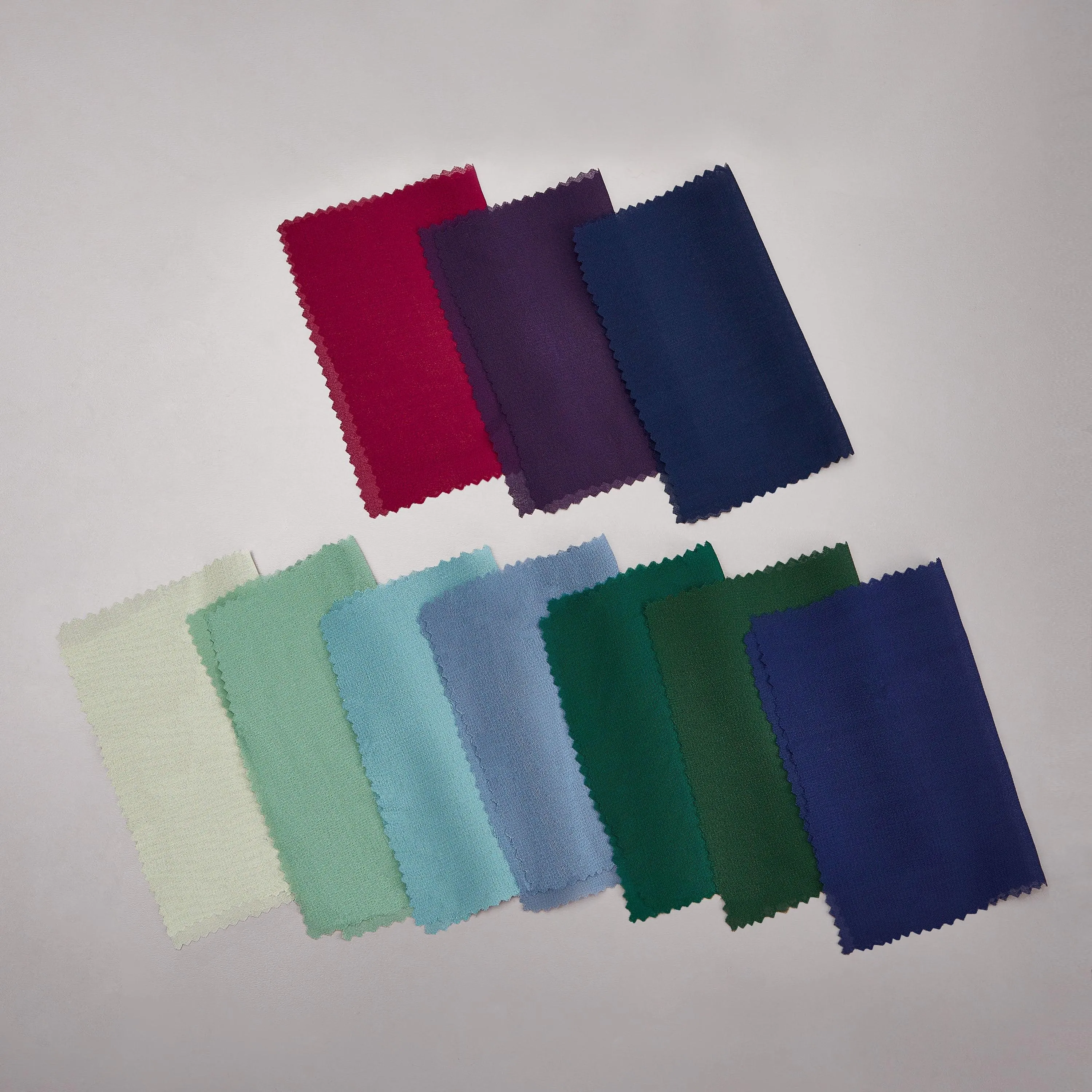 Tissu pour robe en mousseline de soie multicolore