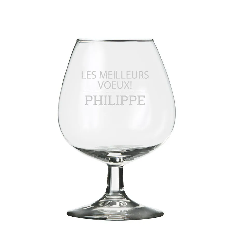 Verre à Cognac Gravé | YourSurprise